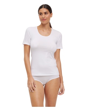 Daily Comfort T-Shirt mit gerundetem, tiefem Halsausschnitt im Doppelpack