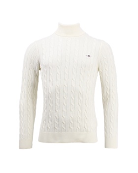 COTTON CABLE TURTLE NECK