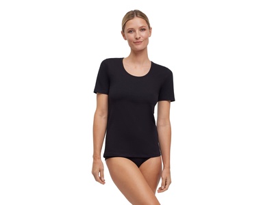 Daily Comfort T-Shirt mit gerundetem, tiefem Halsausschnitt im Doppelpack