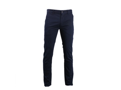 Modische Slim-Fit Hose in Elastischem Baumwoll-Satin