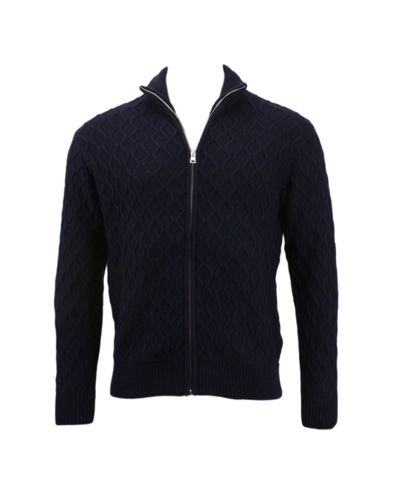 CABLE ZIP CARDIGAN