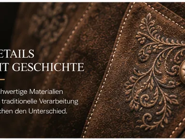 Bild mit der Nahaufnahme einer Lederhose
